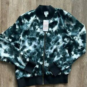 NWT Peyton Jensen Melody Tie Dye Bomber Jacket
